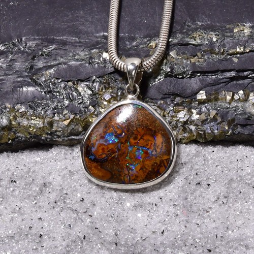 Opal anhänger 925er silber - anhänger,,