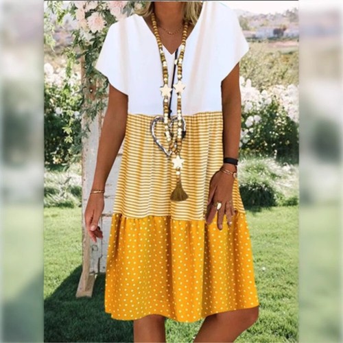 Freizeit sommerkleid strand - sommerkleid,