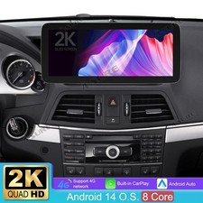 2K Android 14 Autoradio 4+64G Navi Für Mercedes Benz E-Klasse A207 C207 NTG 4.0