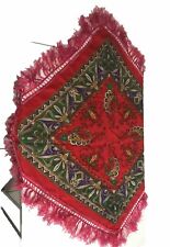 Farbenfrohes Folklore Trachten Tuch Boho, viel Rot