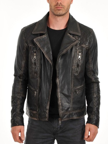 Herren echt leder jacke - herren,