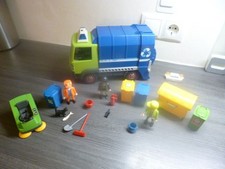 Playmobil Tolle Müllabfuhr  Müllwagen und Kehrmaschine 4 Mülltonnen