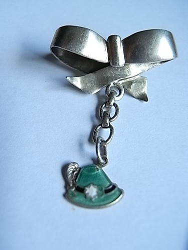 Vintage 835 silber brosche mit - 835,