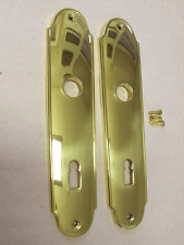 Jado Türschilder Brandenburg 965 BB Messing poliert Türbeschlag  Langschilder