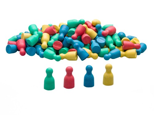 Satz 100 spielfiguren - satz,