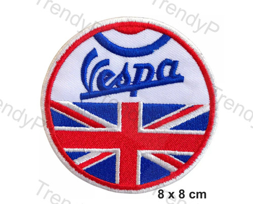 Vespa england union jack - jack, biker