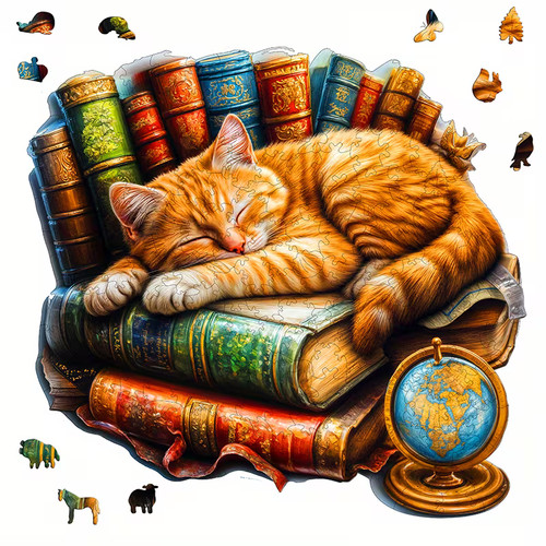 Holzpuzzle katze puzzle - holzpuzzle,