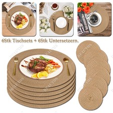 12er Set Tischsets Untersetzer