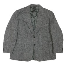 Herren Grau Button-Jacke M