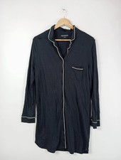 SCHIESSER Damen Nachthemd Langarm Klassisch Komfortabel Schwarz 46 3XL