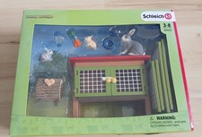 Schleich Hasen mit Hasenstall Farm World 42420 In OVP