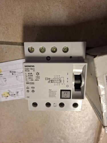 Siemens 5sm1 746 63a - 5sm1, 4pol