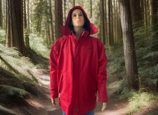 Geographical Norway Warme Herren Winter Jacke Parka SKIjacke Outdoor Gr. XL Rot