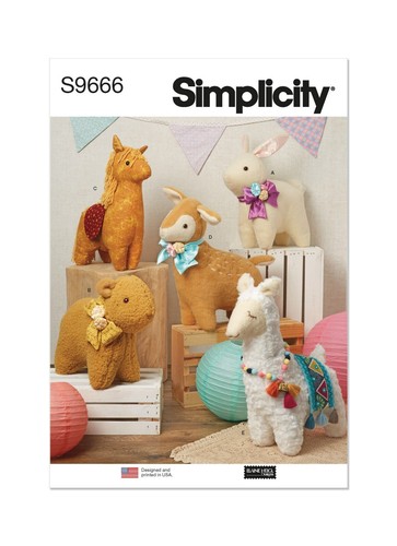 Simplicity 9666 plüschtiere - 9666,