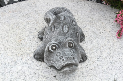 Steinfigur krokodil - steinfigur,