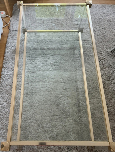 Vintage midcentury glastisch - midcentury,