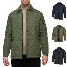 Indicode Herren Steppjacke INDram-Jacke Übergangsjacke Cordkragen Knopfleiste