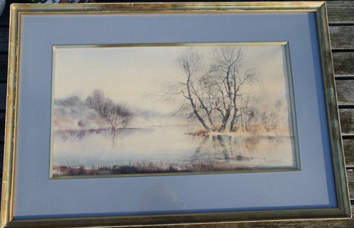 Malerei aquarell mit blattgold - aquarell,