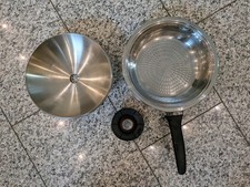 AMC Bratpfanne 24 Cm 2.0 L mit Stielgriff Edelstahl Visiotherm Induktion