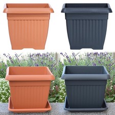 Quadratischer Blumenkübel