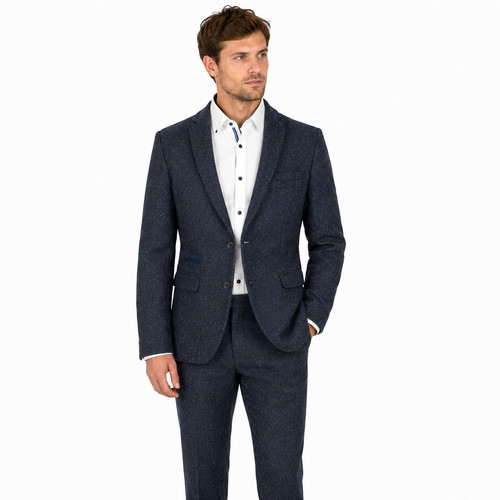 Marine donegal tweed - marine,
