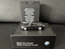 Herpa BMW 6er Coupé 645i E63 saphir schwarz met. Dealer Klappbox 1:87 OVP