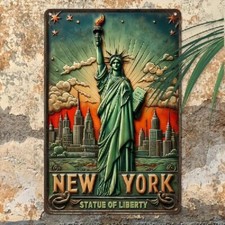 Blechschild Freiheitsstatue