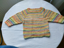 Kinderpullover handgestrickt, Gr 86-104, unt Achselbreite 26(x2)cm, Sockenwolle