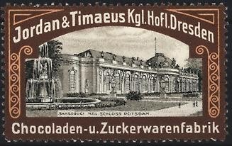 Reklamemarke dresden jordan - reklamemarke, dresden,