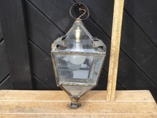 Antike Flurlampe / Messing