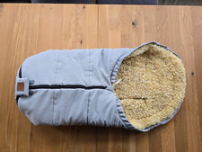 Kaiser Lammfell Fußsack grau 0-12 Monate