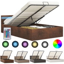 LED Stauraumbett Hydraulisch