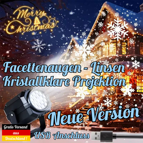 Led schneeflocken projektor - led,