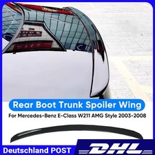 1x A-M-G für Mercedes Benz E Klasse W211 03-08 Schwarz Heckspoiler Spoiler