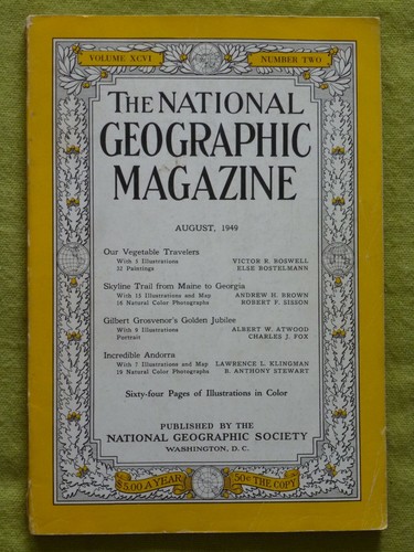 National geographic aug 1949 - national,