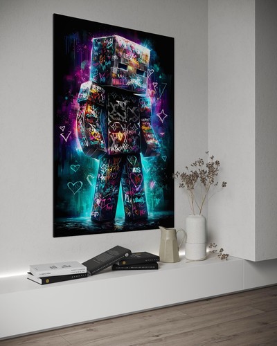 Leinwand bild creeper farbig - leinwand,