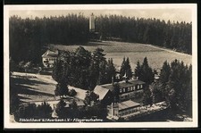 Auerbach i. V., Ansichtskarte, Fliegeraufnahme v. Zöbischhaus 