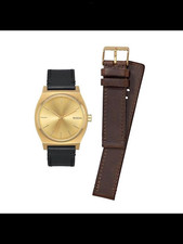 Nixon Armbanduhr „The Time Teller Pack All Gold / Black / Brown“, NEU und OVP