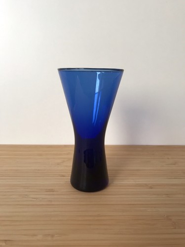 Vase kobaltblau glasvase - kobaltblau,