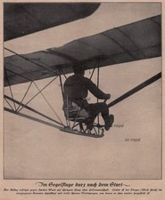 Segelflieger Wolf Hirth - 1924 - Historisches Bild ~19x23cm -