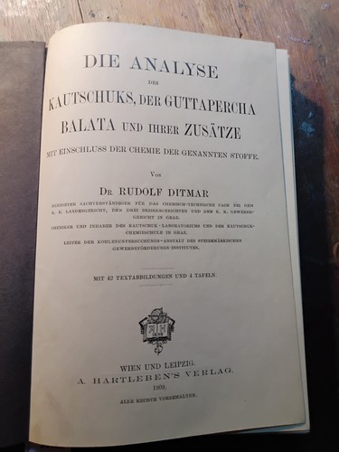 Die analyse des kautschuks - analyse,