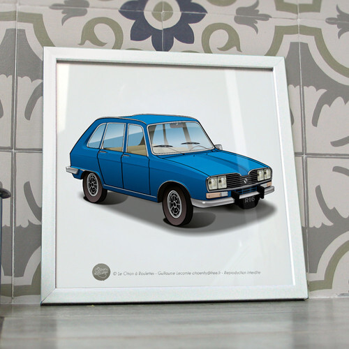 Poster r16 blau metallic - r16,