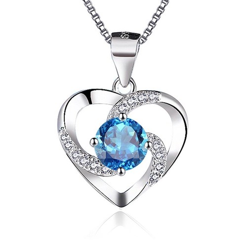 925er silber herz kette damen - herz,