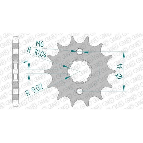 Stahl ritzel für - cg, 125