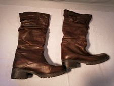 Damen Stiefel Leder braun  Gr