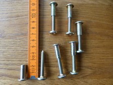 6 x Hülsenmutter mit Schraube M6 - Schrankverbinder - Möbelverbinder