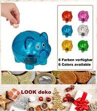 Sparschwein Piggy Blau 10x8x8