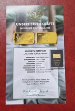 Goldbarren 70 Jahre Bundeswehr
