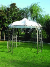 Pavillon rund 300cm weiß