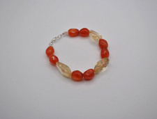 Citrine and Carnelian Bracelet